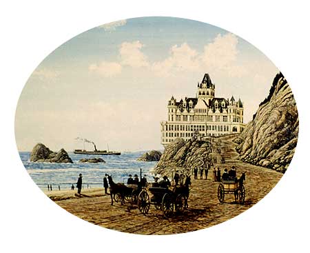 The Cliff House: Historic Victorian Hotel in San Francisco, California-Original Acrylic Painting By Greg Fetler