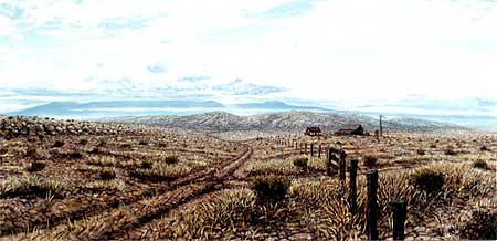 Indio Desert: California Landscape, Realism, Acrylic Painting of the California Desert By Greg Fetler